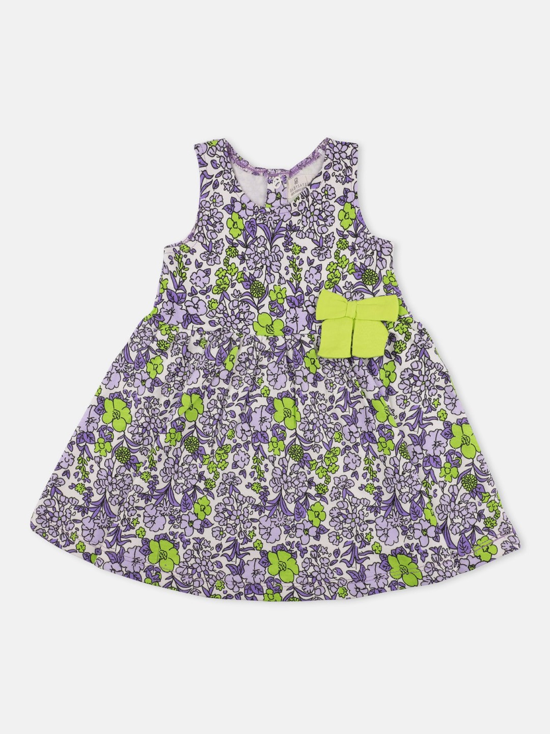 

Babysafe Girls Lavender Printed A-Line Dress