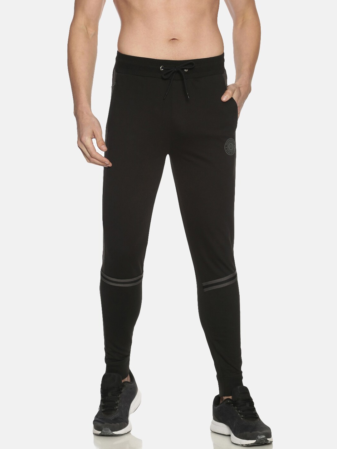 

Dollar Men Black Solid Slim-Fit Joggers