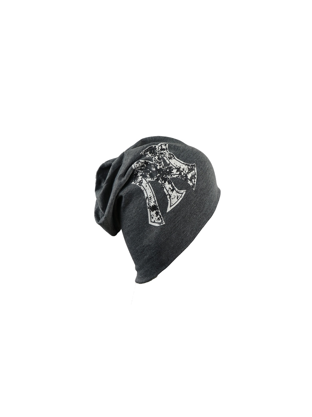 

Bunnywave Unisex Grey Printed Beanie Cap