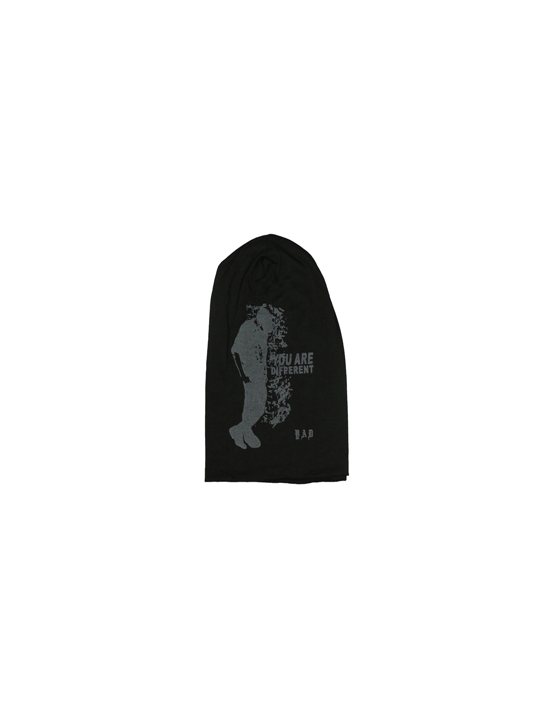 

Bunnywave Unisex Black & Grey Self Design Beanie