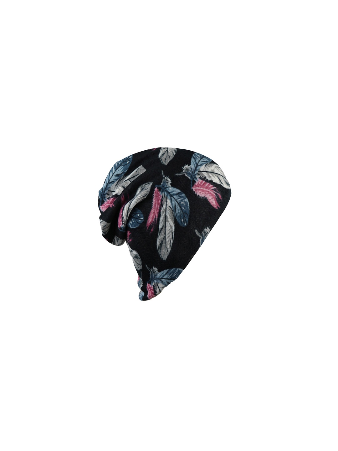 

Bunnywave Unisex Black Printed Beanie