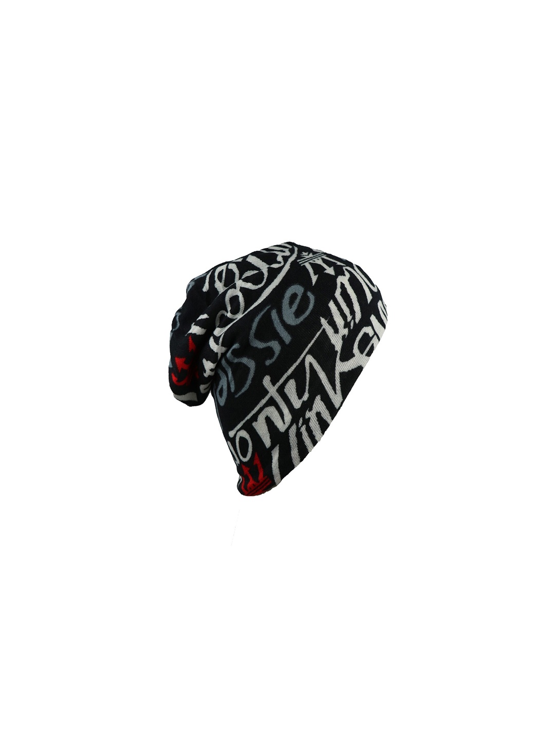 

Bunnywave Unisex Black Self Design Beanie