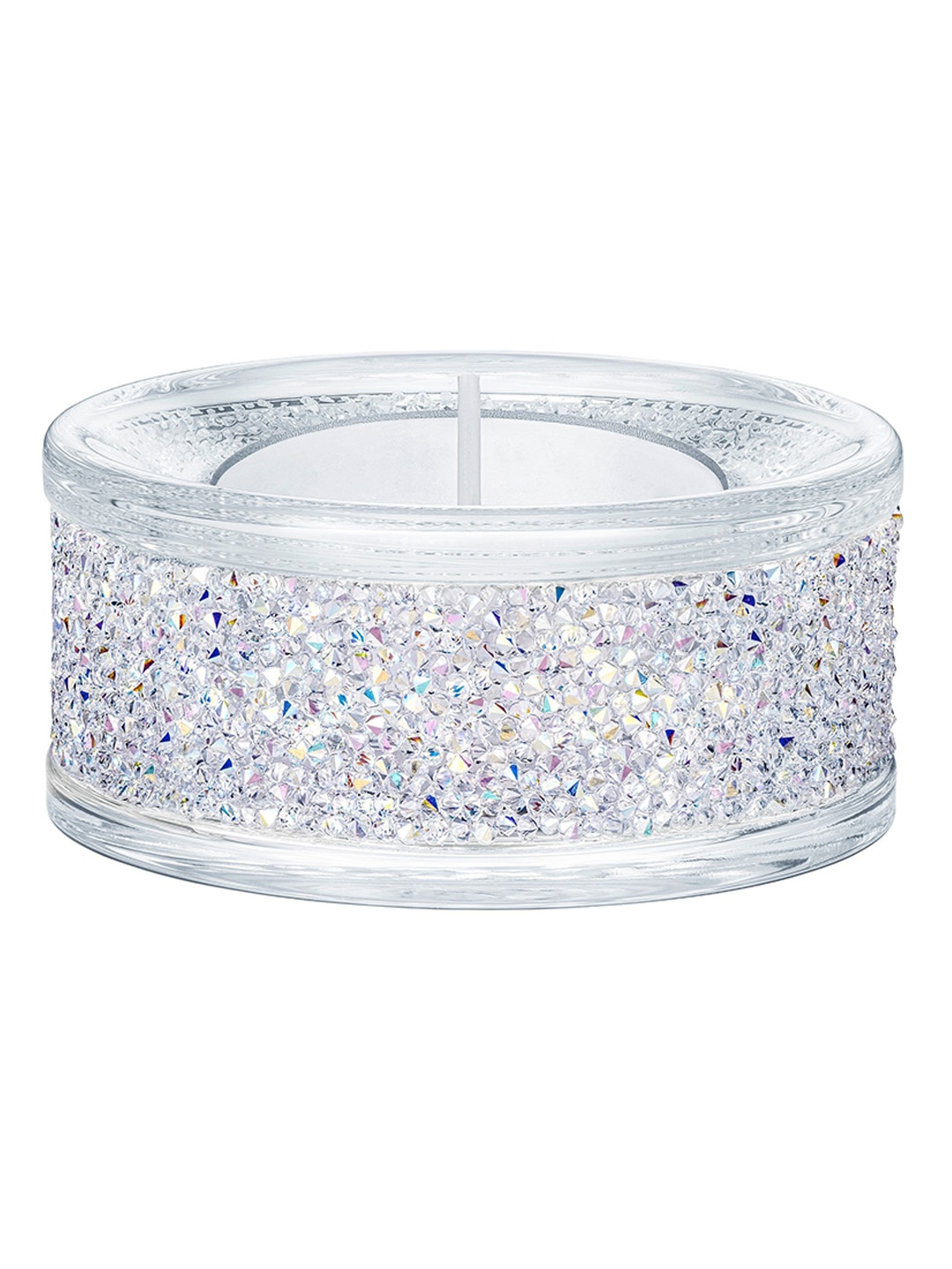 

SWAROVSKI Silver-Toned Crystal AB Shimmer Tea Light Holder