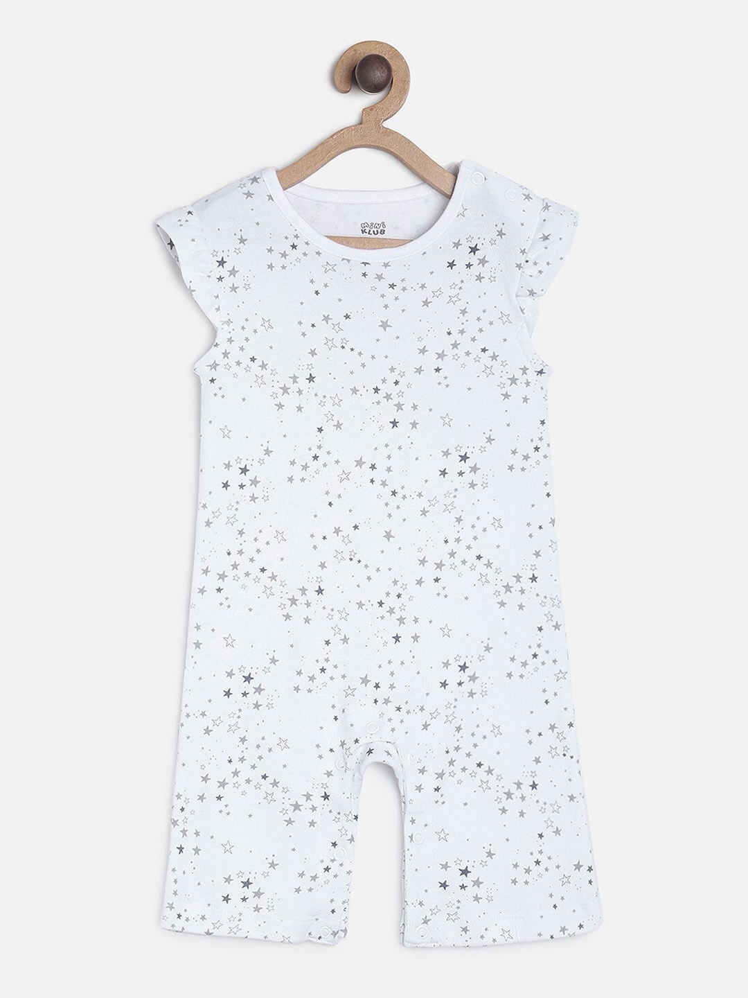 

MINI KLUB Girls Blue Printed Romper