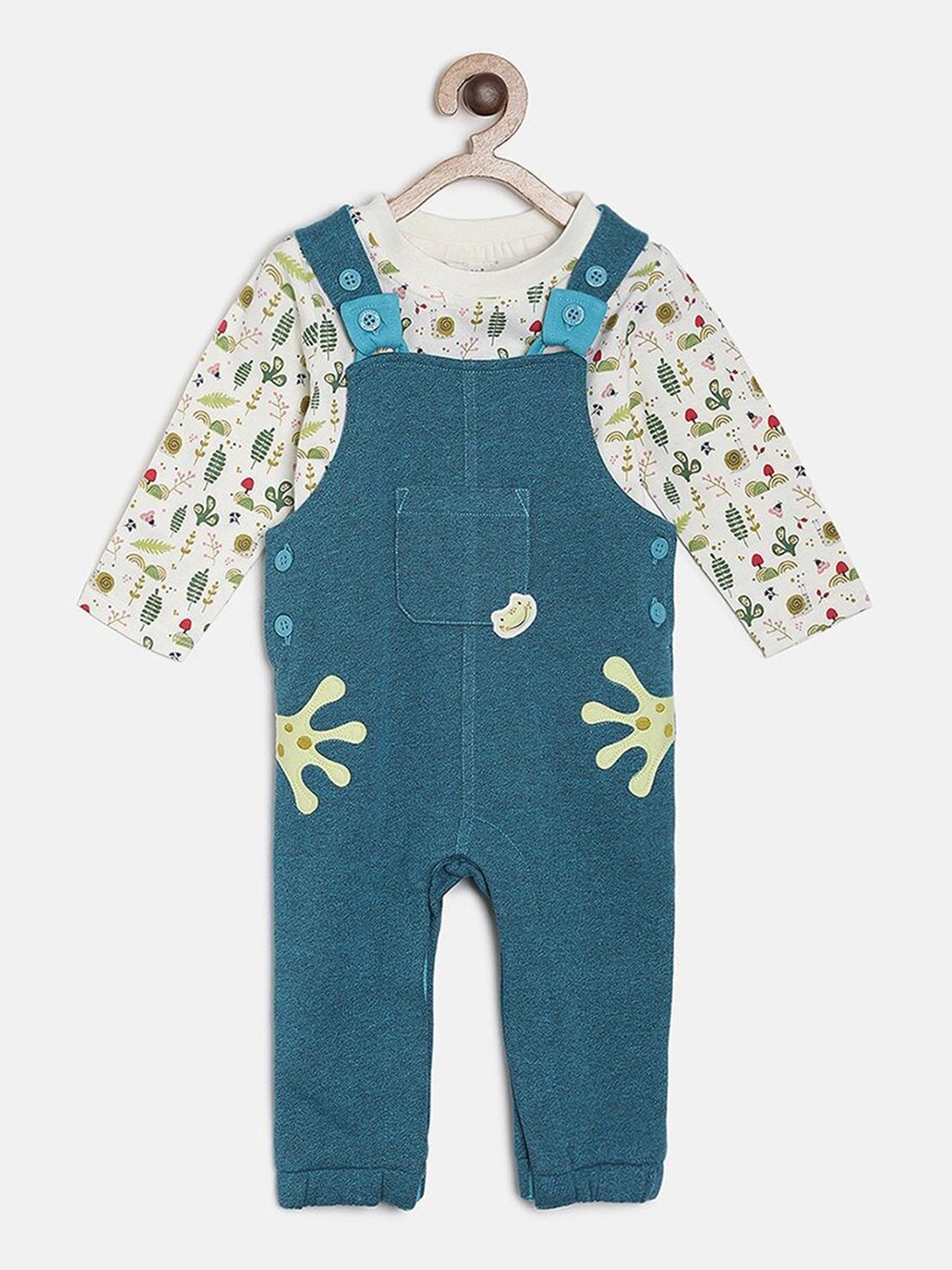 

MINI KLUB Boys Blue Dungarees With T-Shirt