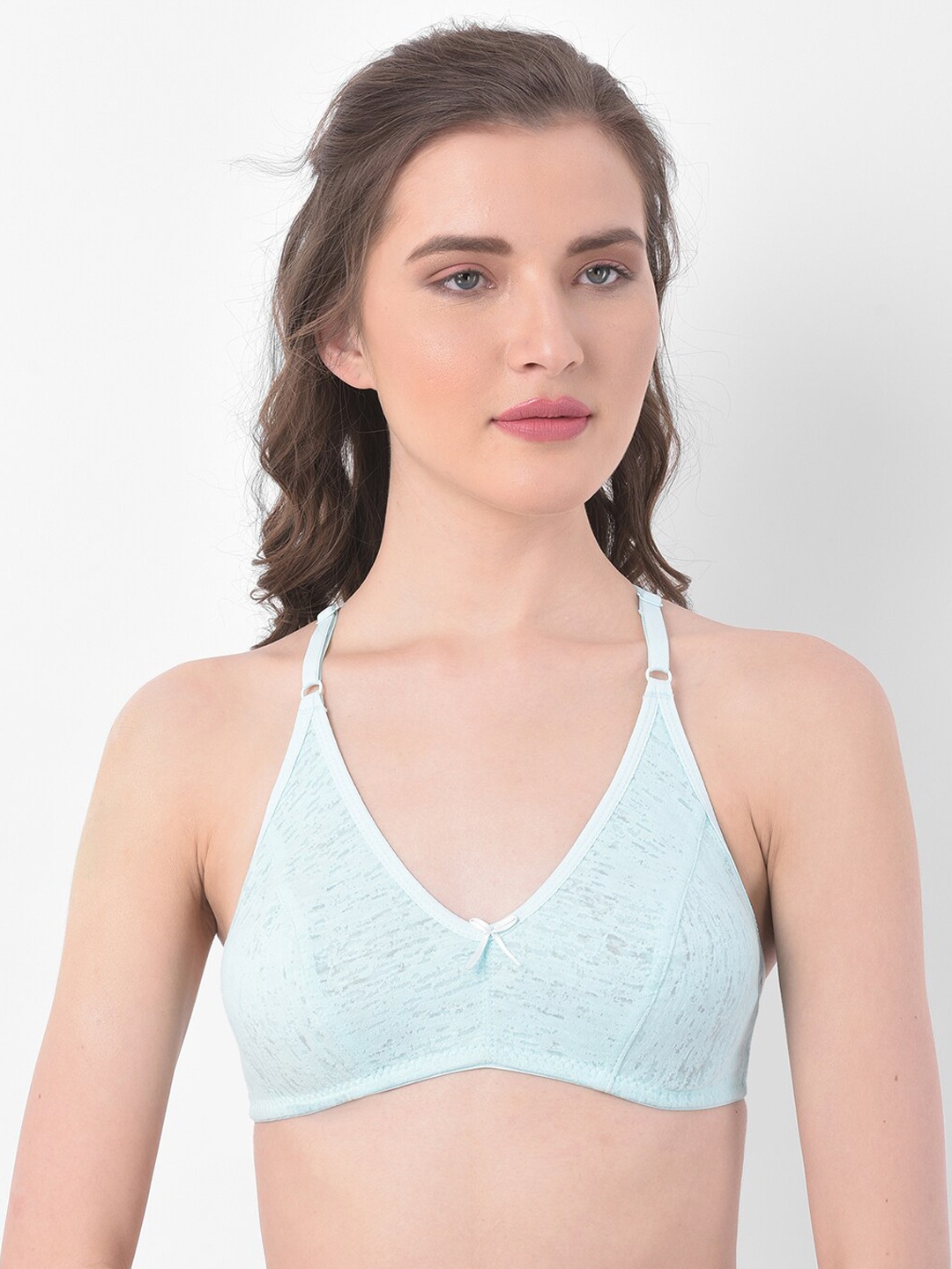 

Clovia Blue Solid Non-Wired Non Padded Everyday Bra BR1478K0332B