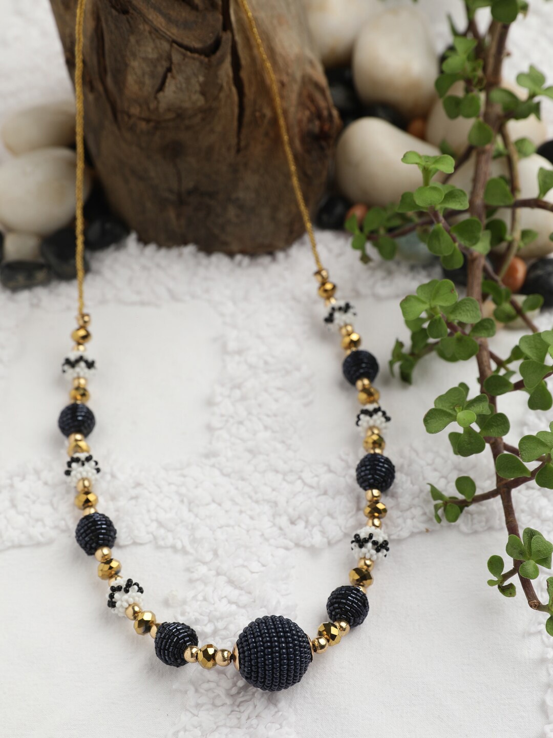 

STREET 9 Black & Gold-Toned Metal Chain