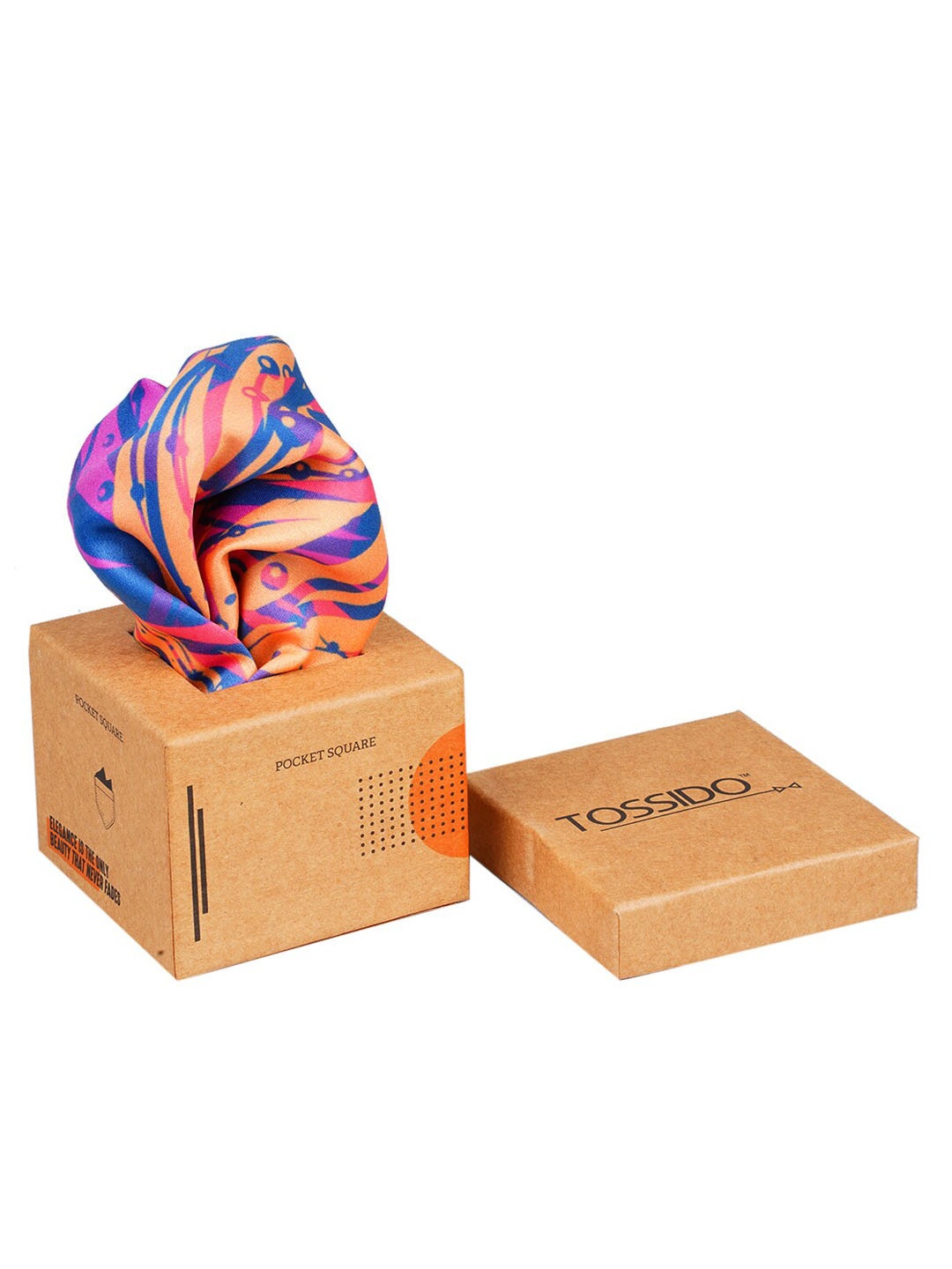 

Tossido Men Multicoloured Printed Pocket Square, Multi