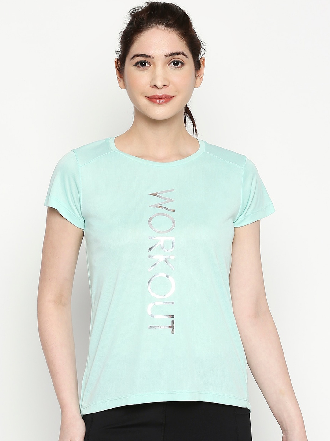 

Ajile by Pantaloons Women Green Printed Top