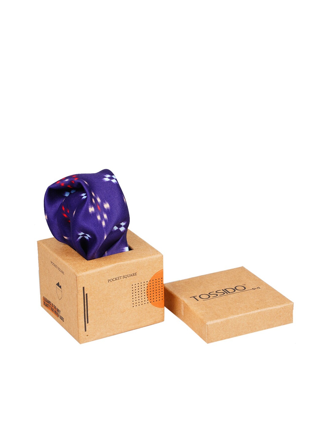 

Tossido Men Blue Printed Pocket Square
