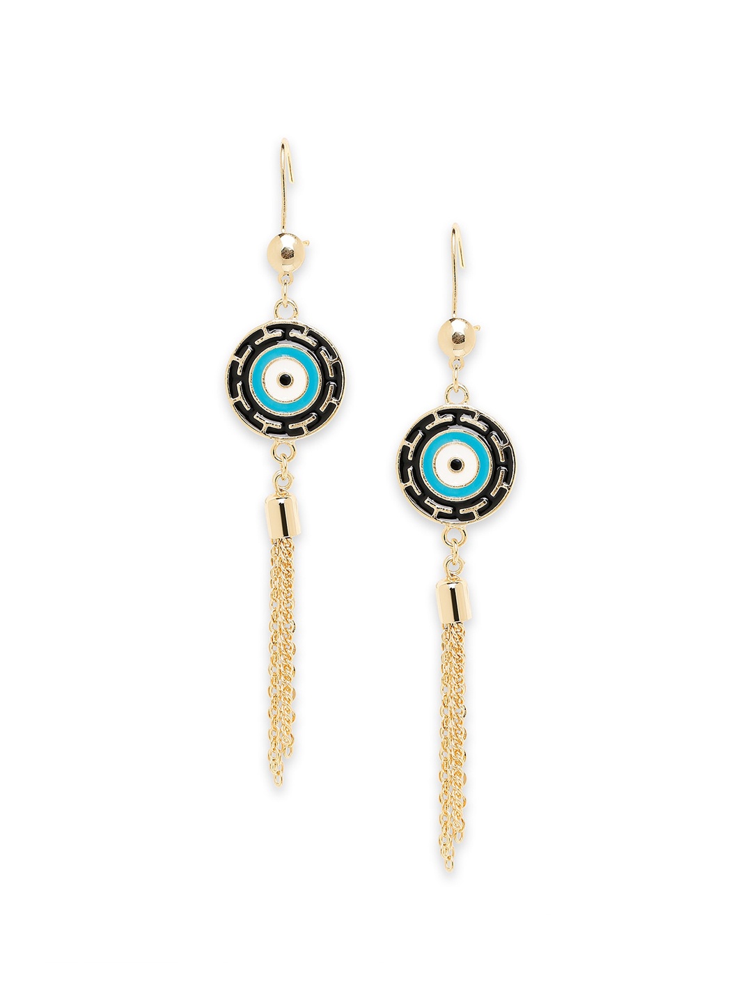 

Moon Dust Gold-Plated & Blue Quirky Drop Earrings