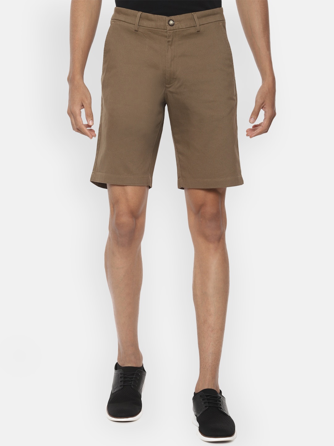

V Dot Men Khaki Solid Regular Fit Regular Shorts