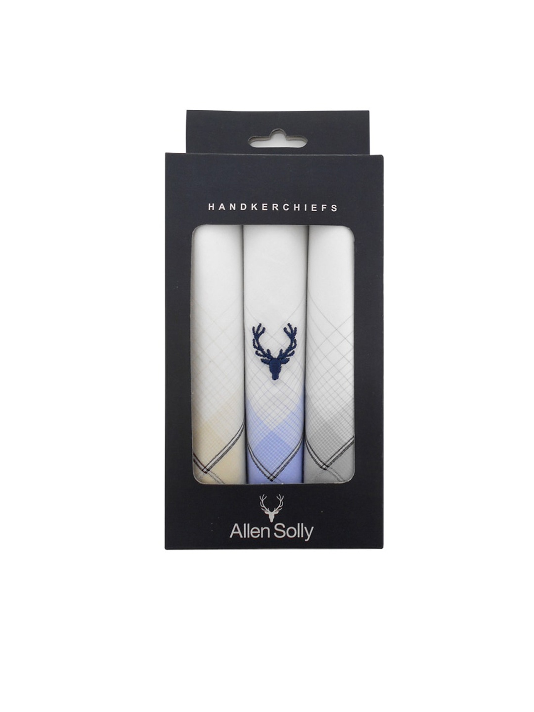 

Allen Solly Men Pack Of 3 White Solid Handkerchiefs