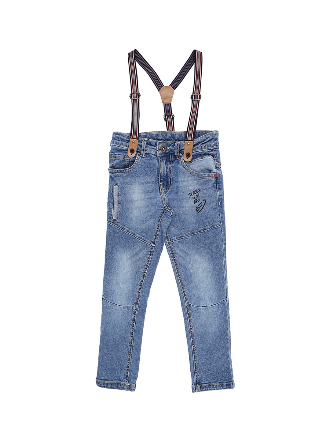 

Pantaloons Junior Boys Blue Tapered Fit Mid-Rise Clean Look Jeans