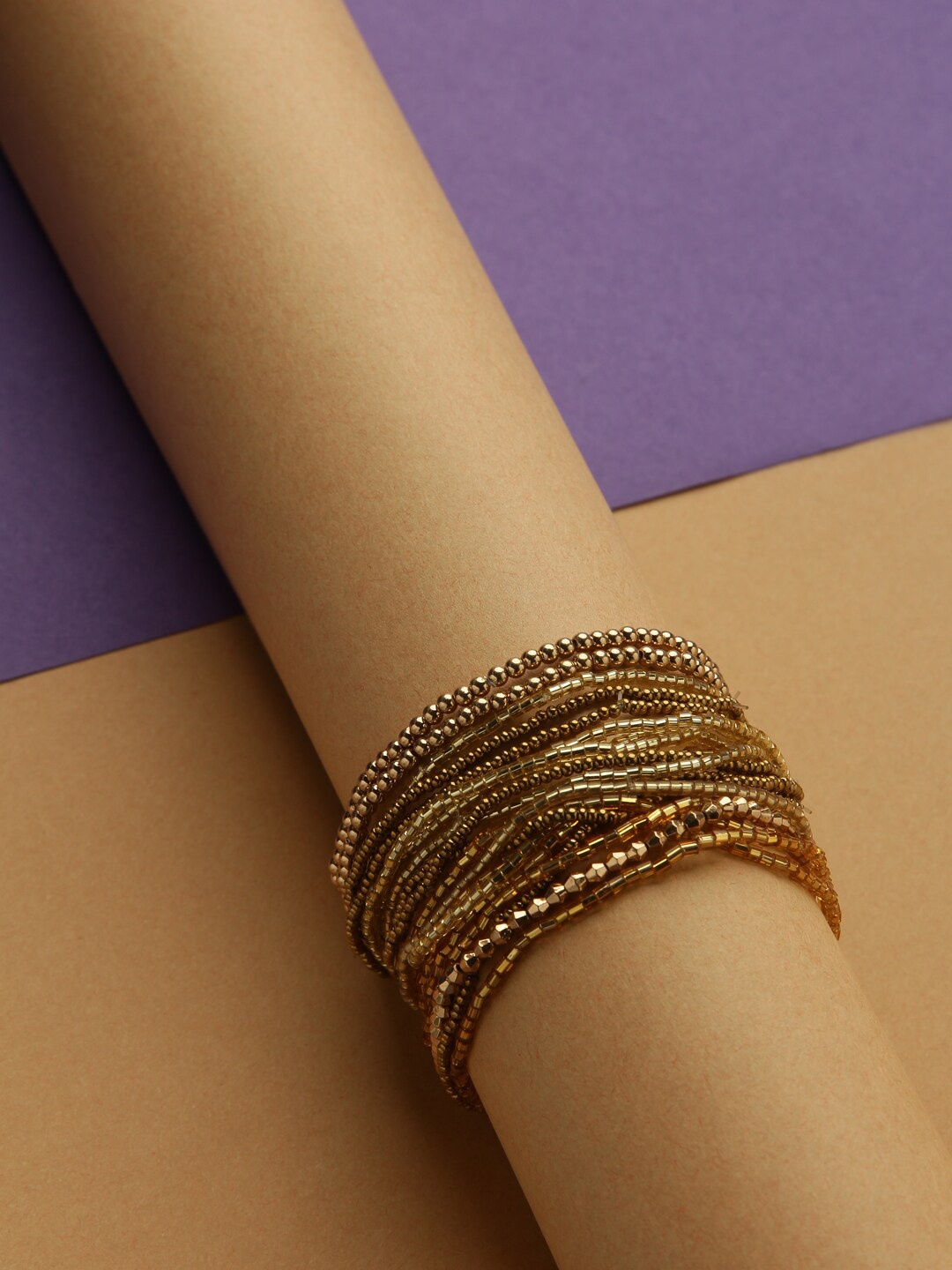

STREET 9 Gold-Toned Multistrand Bracelet
