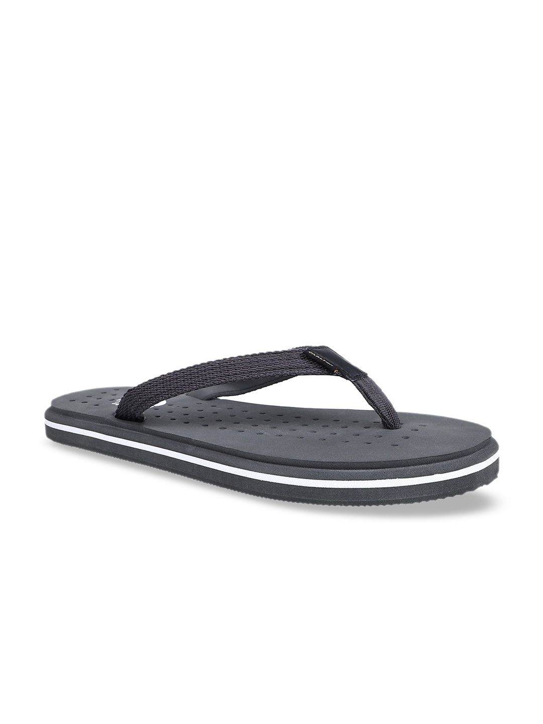 

Carlton London sports Men Grey Solid Thong Flip-Flops