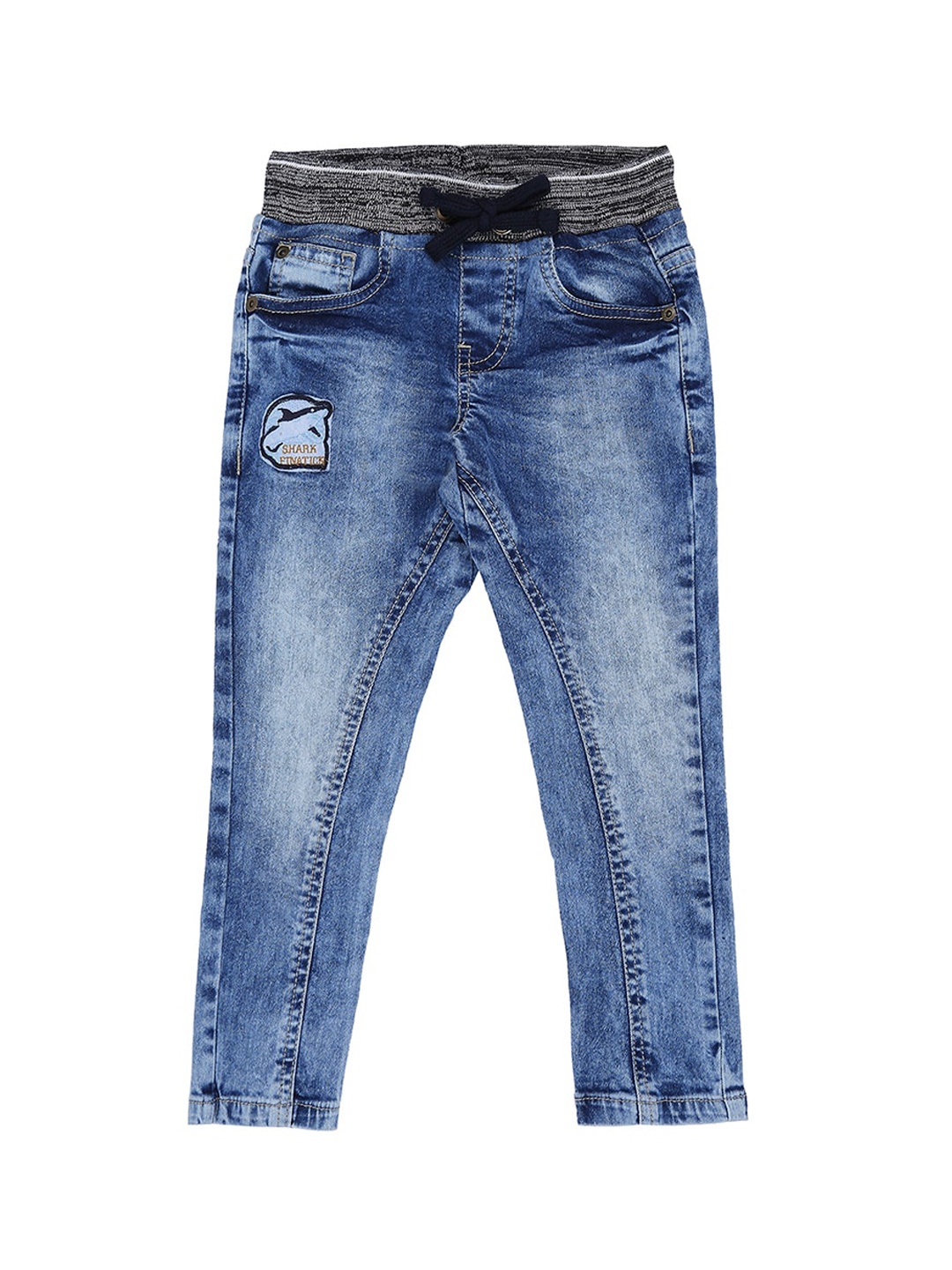 

Pantaloons Junior Boys Blue Tapered Fit High-Rise Clean Look Jeans
