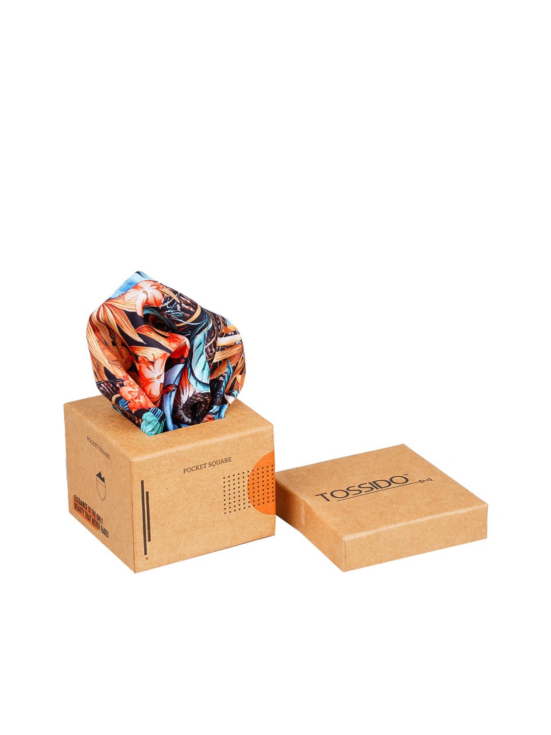 

Tossido Men Multicoloured Printed Pocket Square, Multi