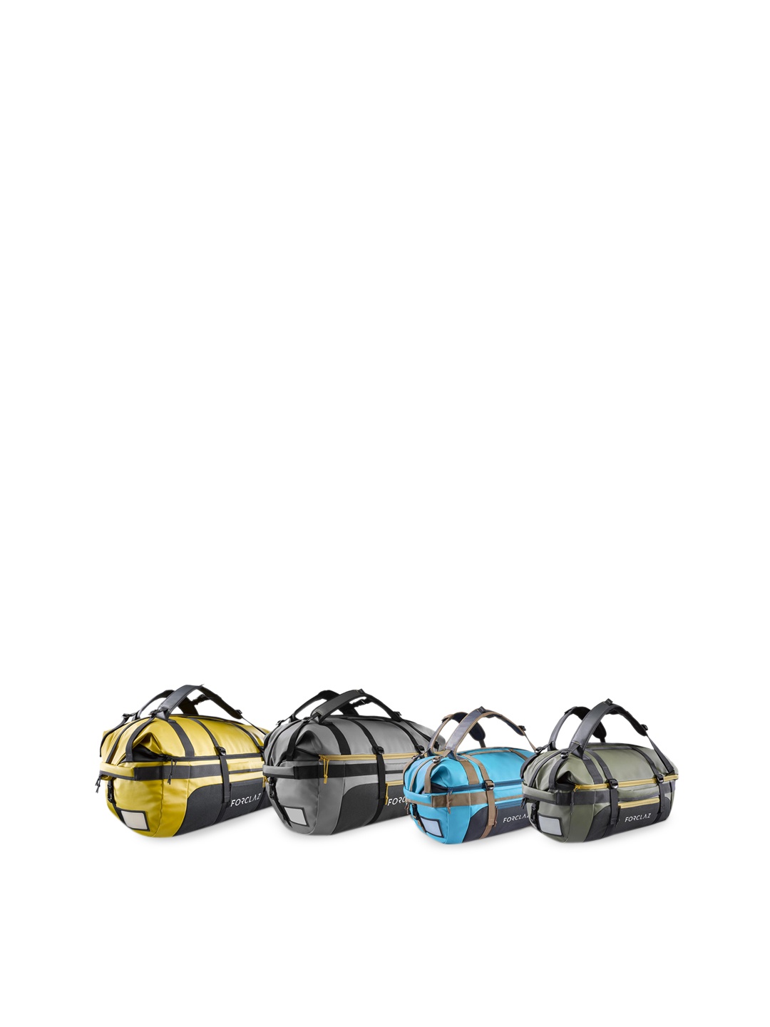 

FORCLAZ By Decathlon Unisex Yellow Expandable 80-120L Travel Duffle Bag