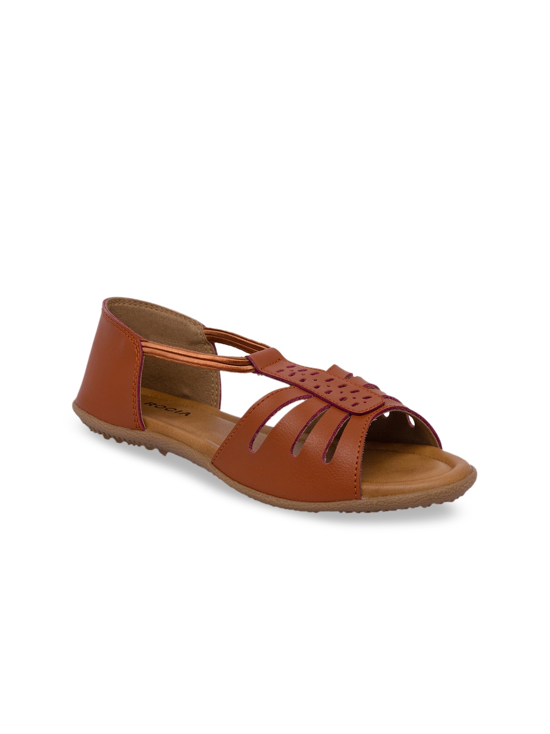 

Rocia Women Tan Brown Solid Open Toe Flats