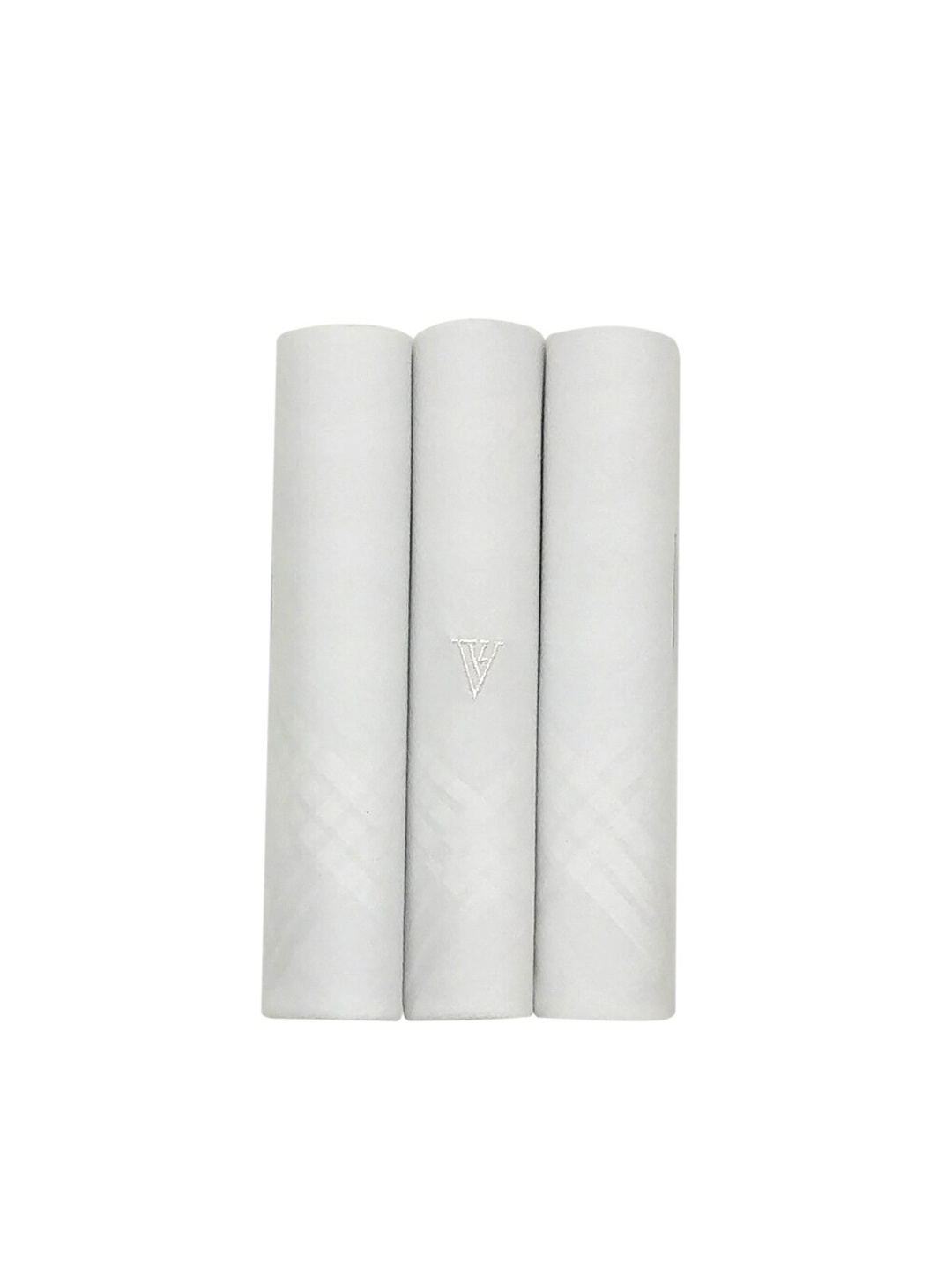 

Van Heusen Men Pack of 3 White Solid Handkerchiefs Gift Set