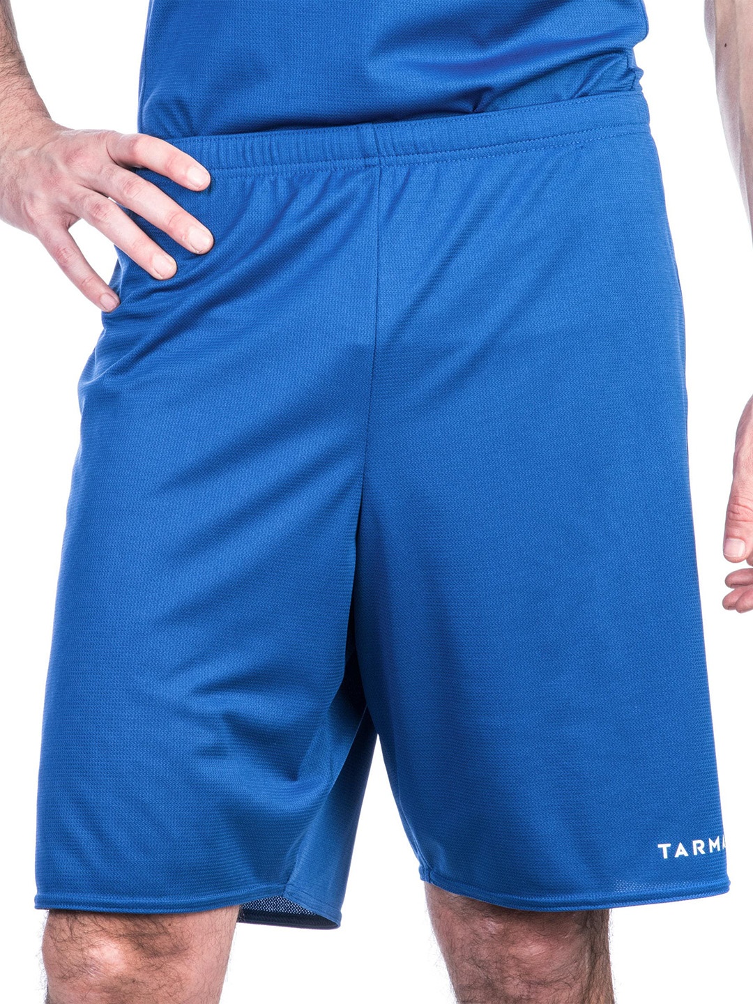 

TARMAK By Decathlon Unisex Blue Solid Regular Fit Basketball Shorts