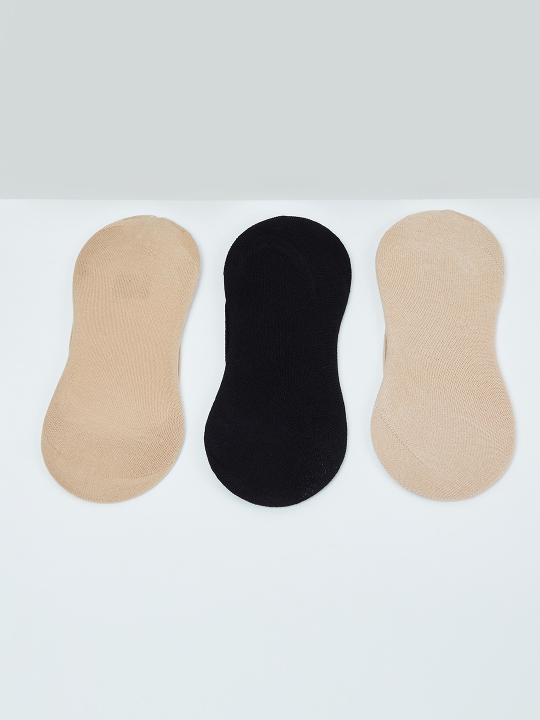 

max Men Pack of 3 Assorted Shoe Liners, Multi