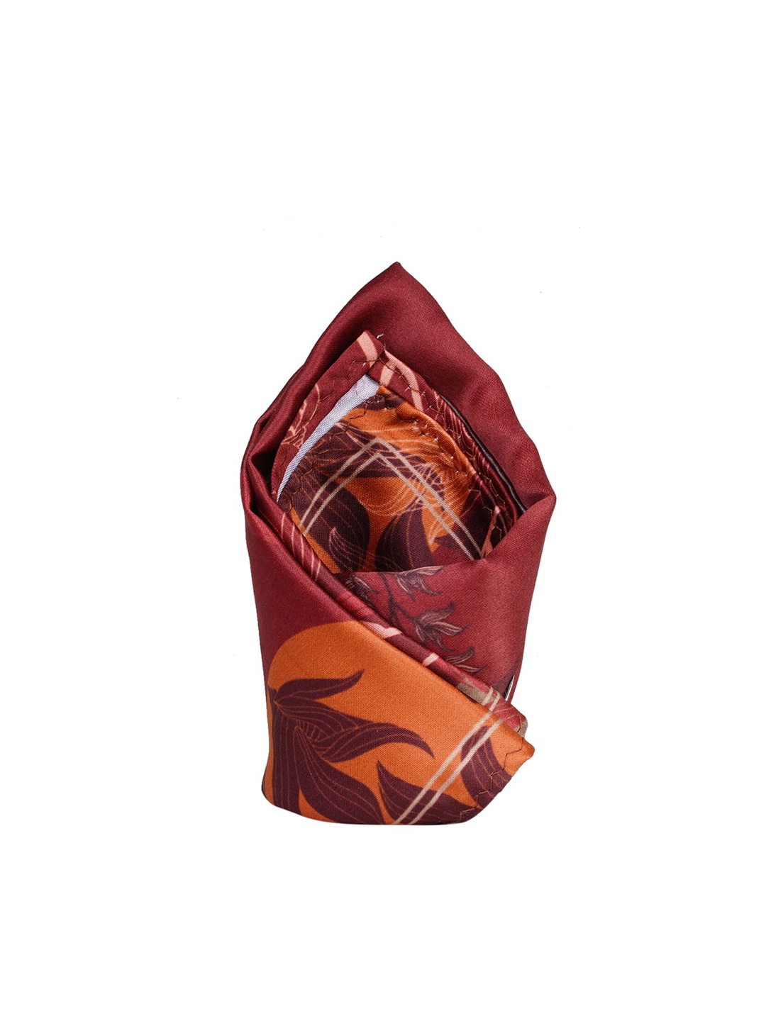 

Tossido Men Maroon Printed Pocket Square