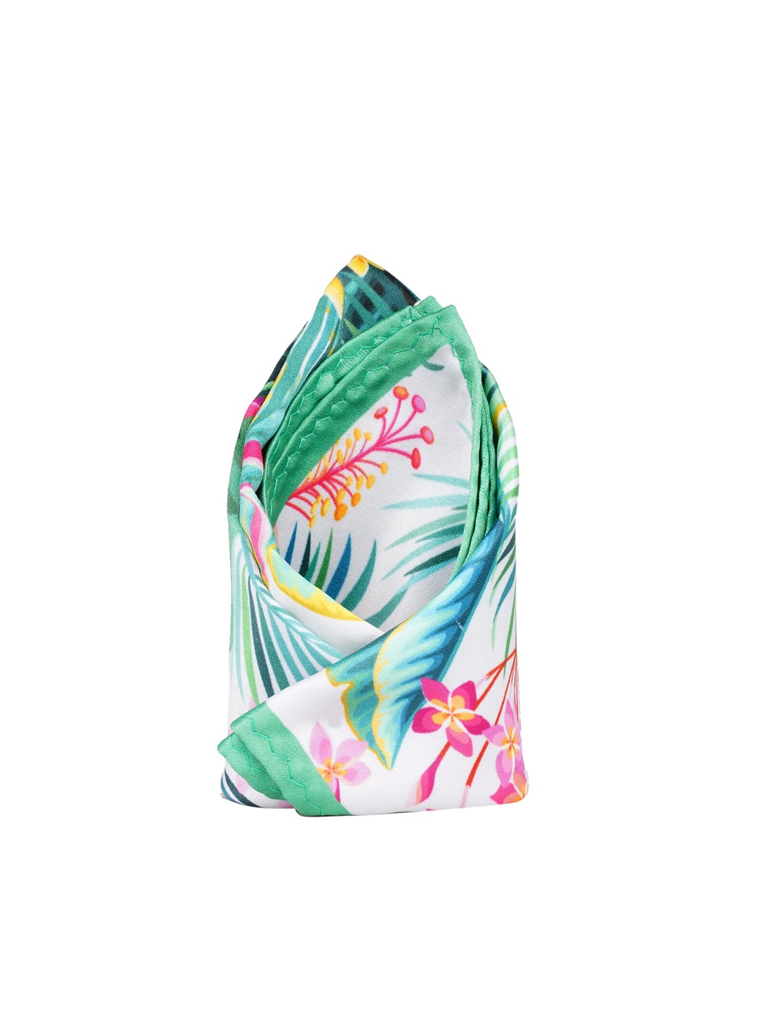 

Tossido Multicoloured Floral Printed Pocket Square, Multi