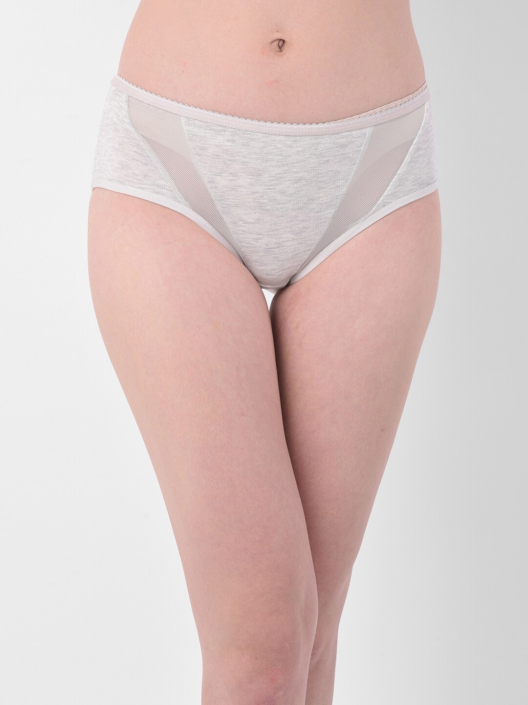

Clovia Women Grey Self-Design Mid-Rise Hipster Briefs PN1764P01S
