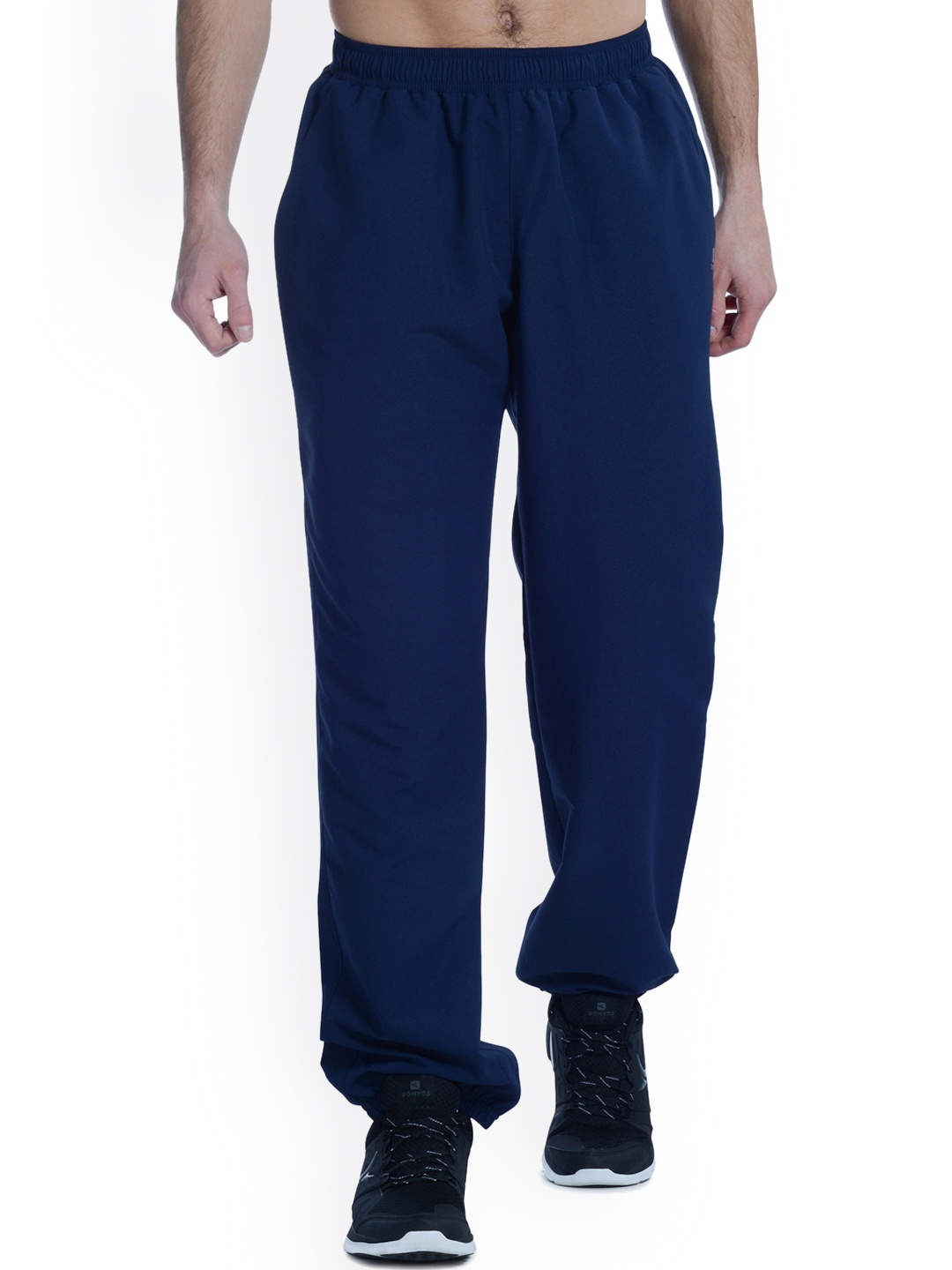 

Domyos by Decathlon Men Navy Blue Loose-Fit Fitness Training Trackpant with Zip Pocket