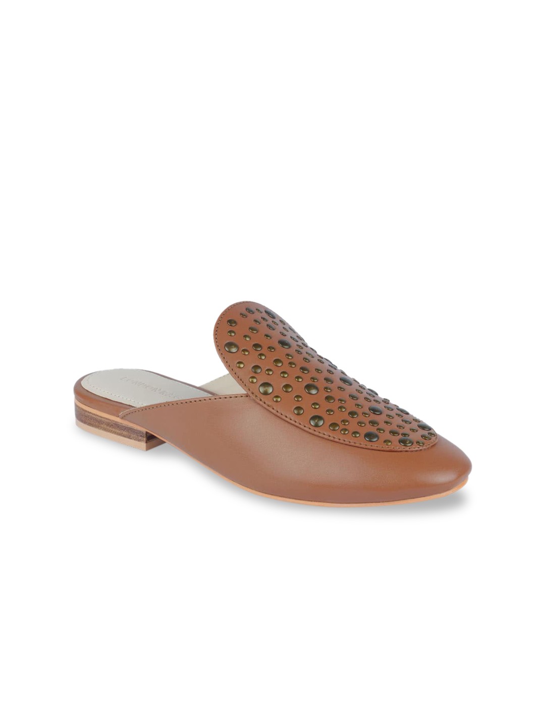 

London Rag Women Brown Embellished Mules