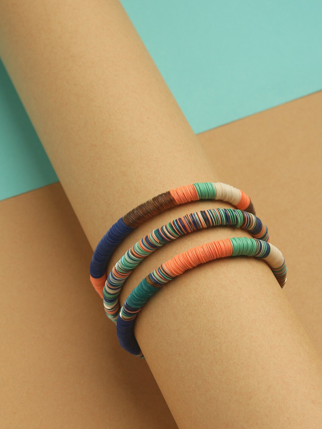 

STREET 9 Set Of 3 Multicoloured Charm Bracelets, Multi