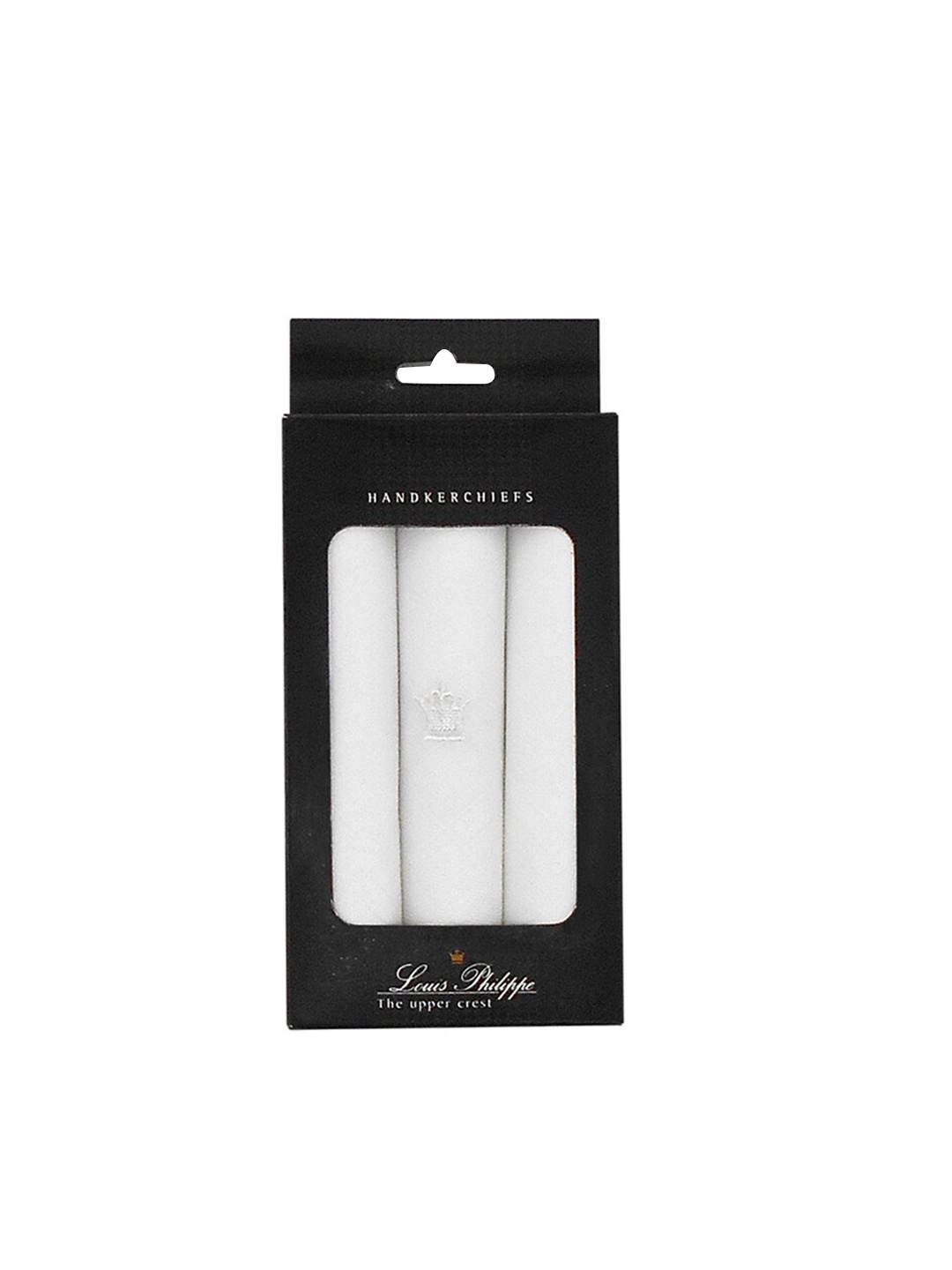 

Louis Philippe Men Pack of 3 White Solid Handkerchiefs Gift Set