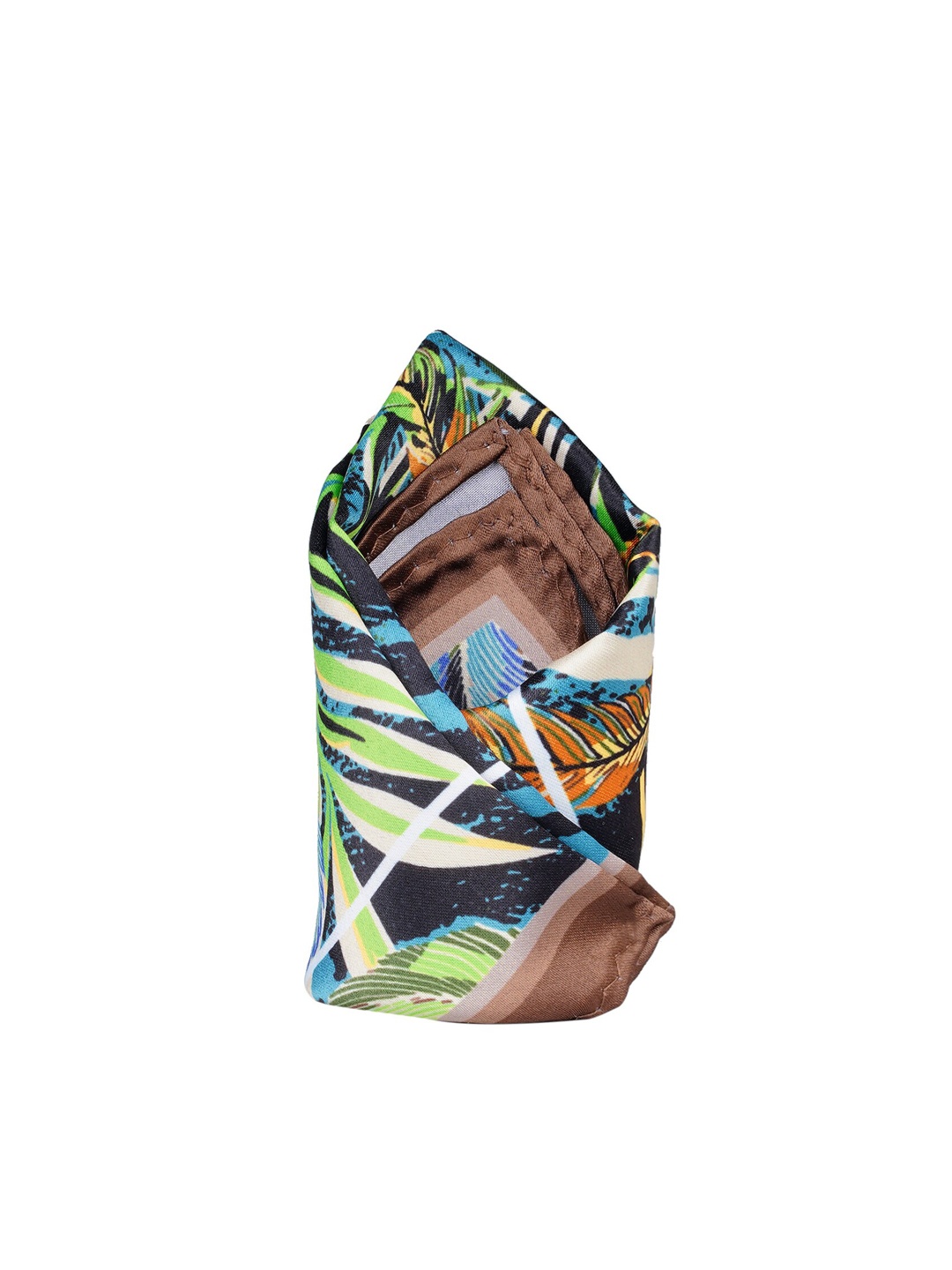 

Tossido Multicoloured Tropical Printed Pocket Square, Multi