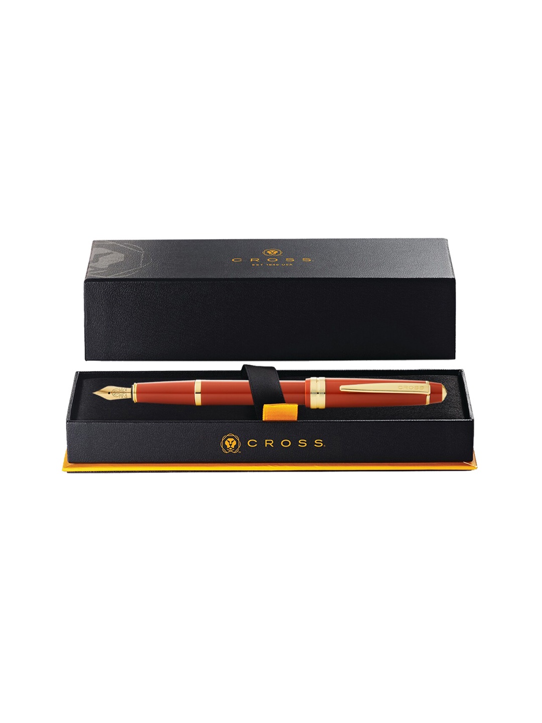 

Cross Polished Amber Resin Bailey Light Fountain Pen, Orange