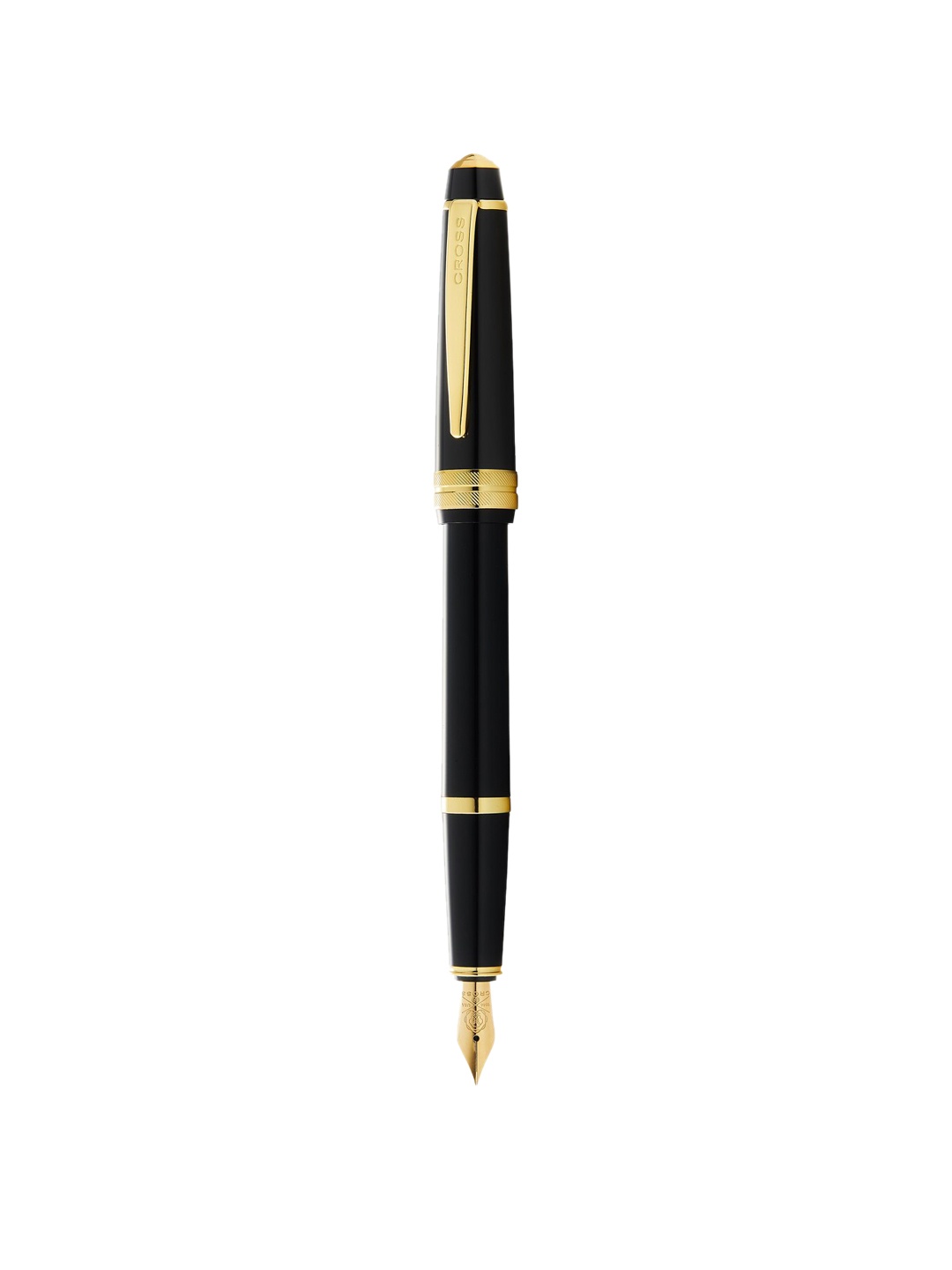 

Cross Polished Black Resin and Gold Tone Bailey Light Fountain Pen