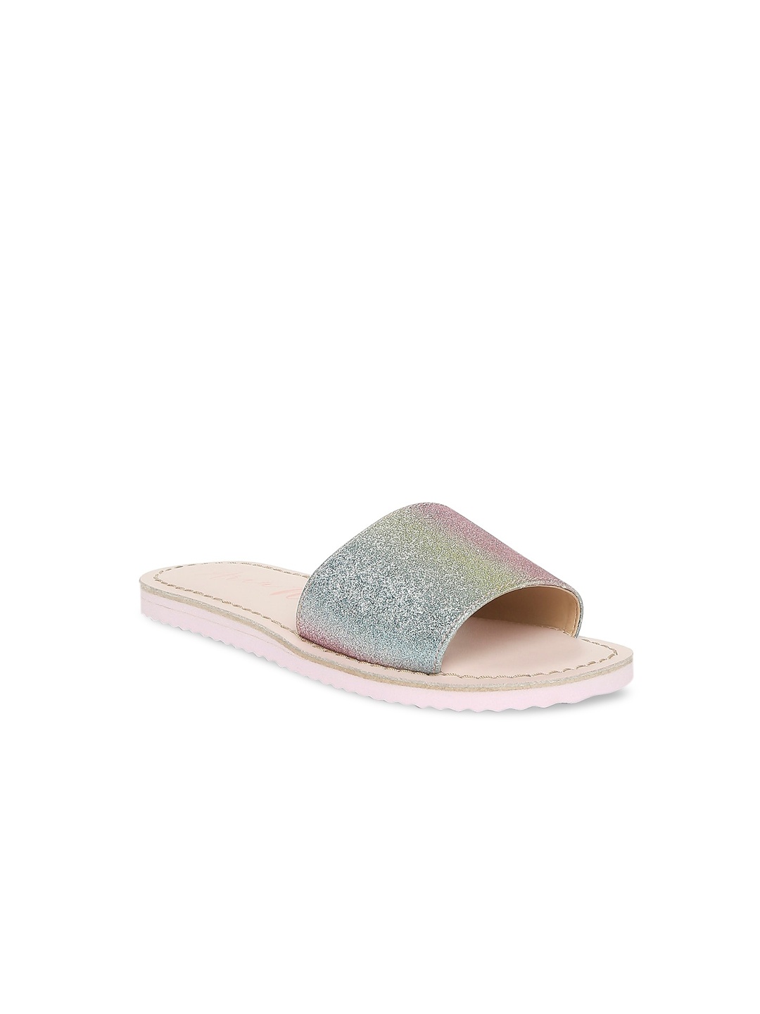 

Aria Nica Girls Multicoloured Colourblocked PU Open Toe Flats, Multi