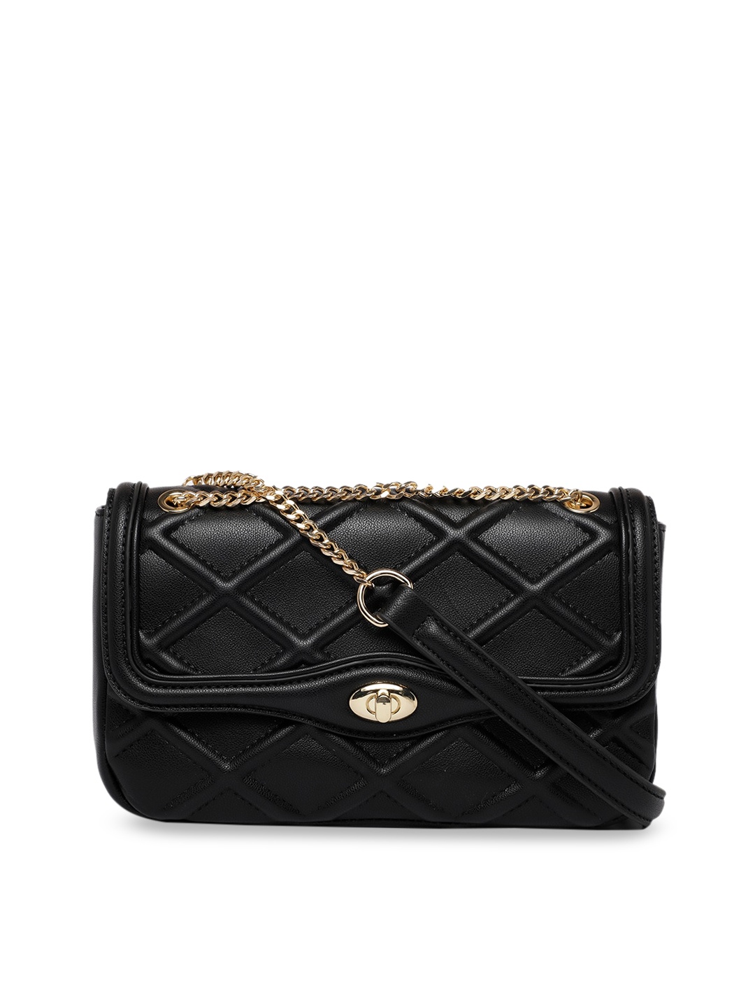 

Call It Spring Black Textured Sling Bag