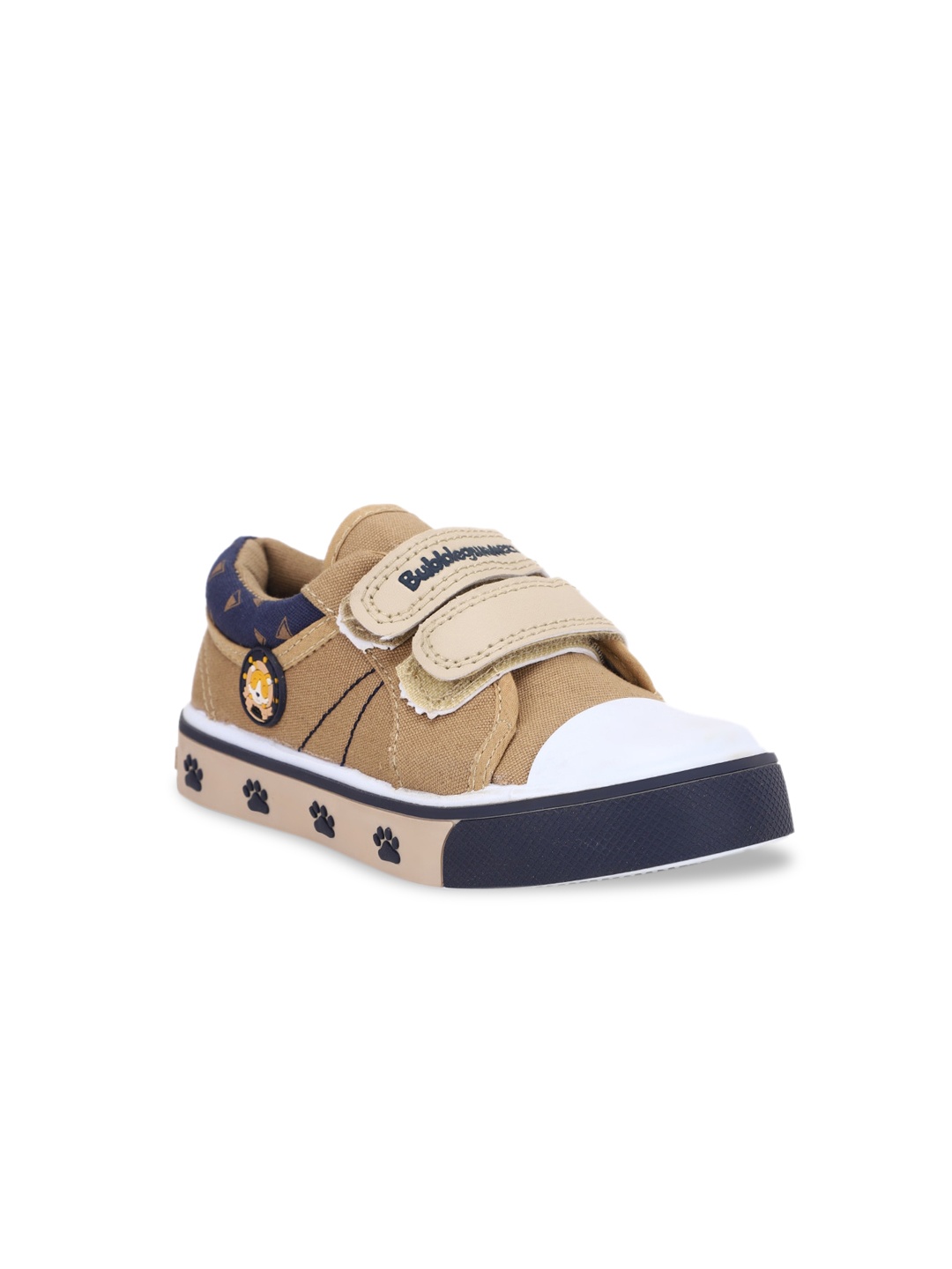 

Bubblegummers Boys Brown Colourblocked Sneakers