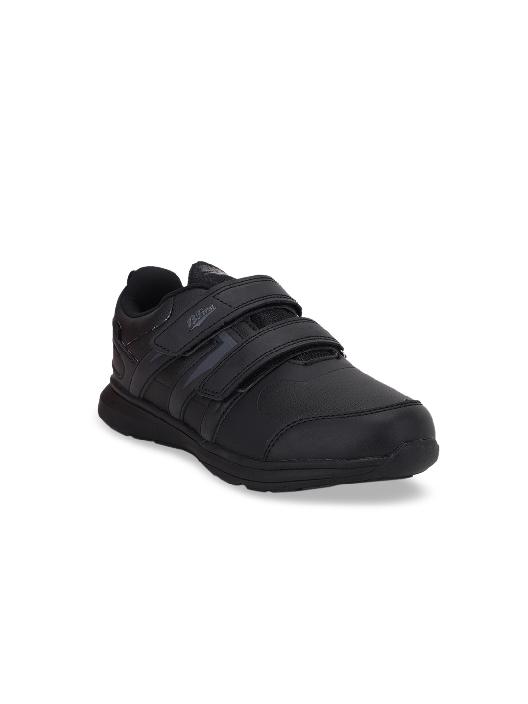 

Bata Boys Black Solid Sneakers