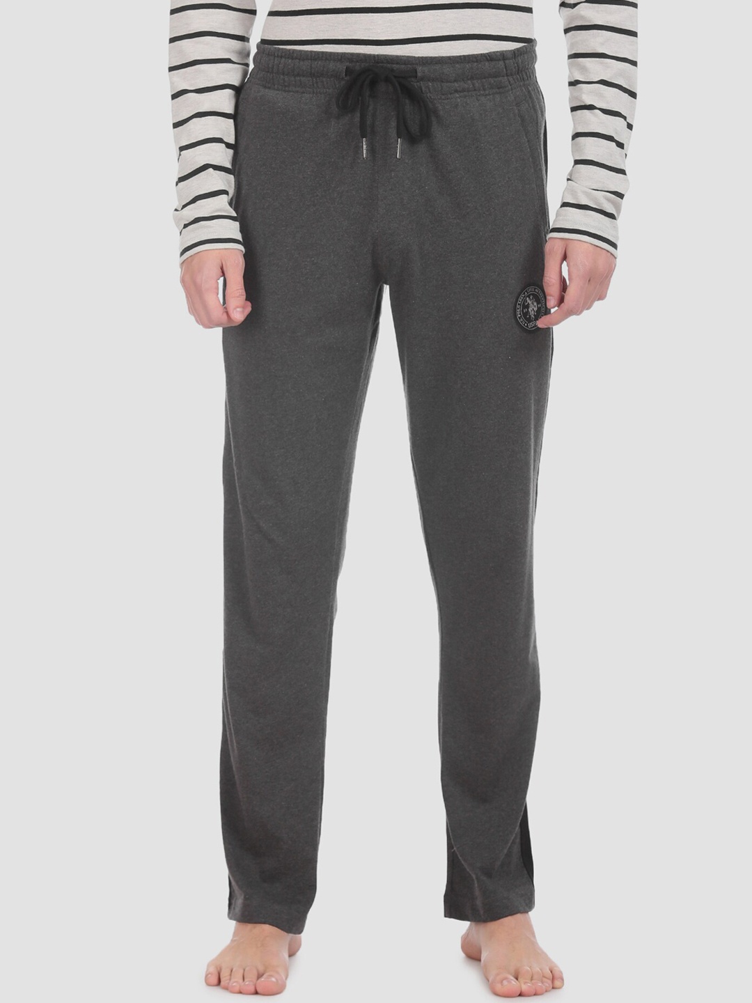 

U.S. Polo Assn. Men Grey Solid Lounge Pant