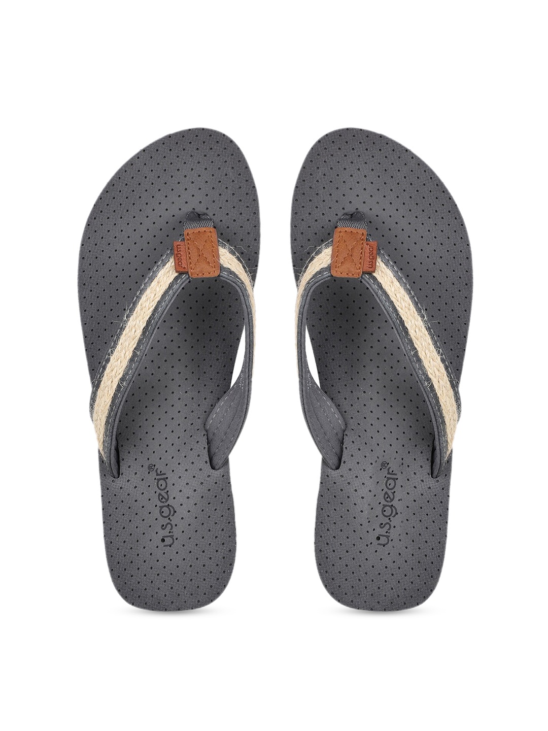 

US Gear Women Grey Solid Thong Flip-Flops