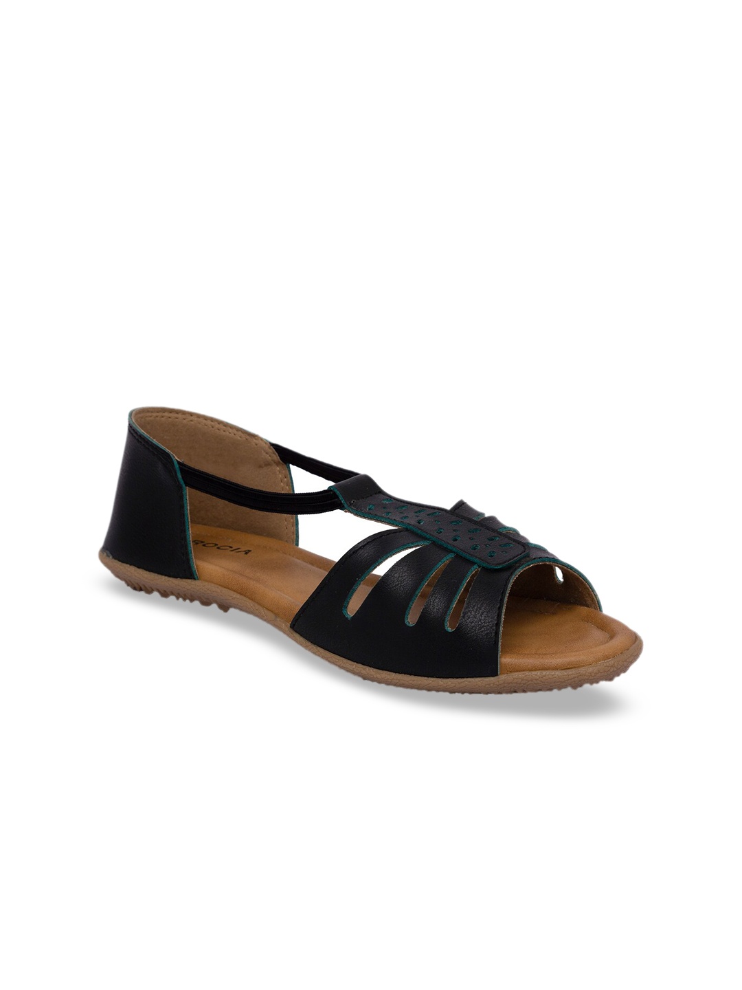 

Rocia Women Black Solid Open Toe Flats