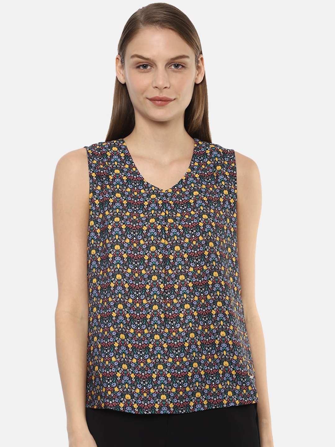 

Van Heusen Woman Women Multicoloured Printed Top, Multi