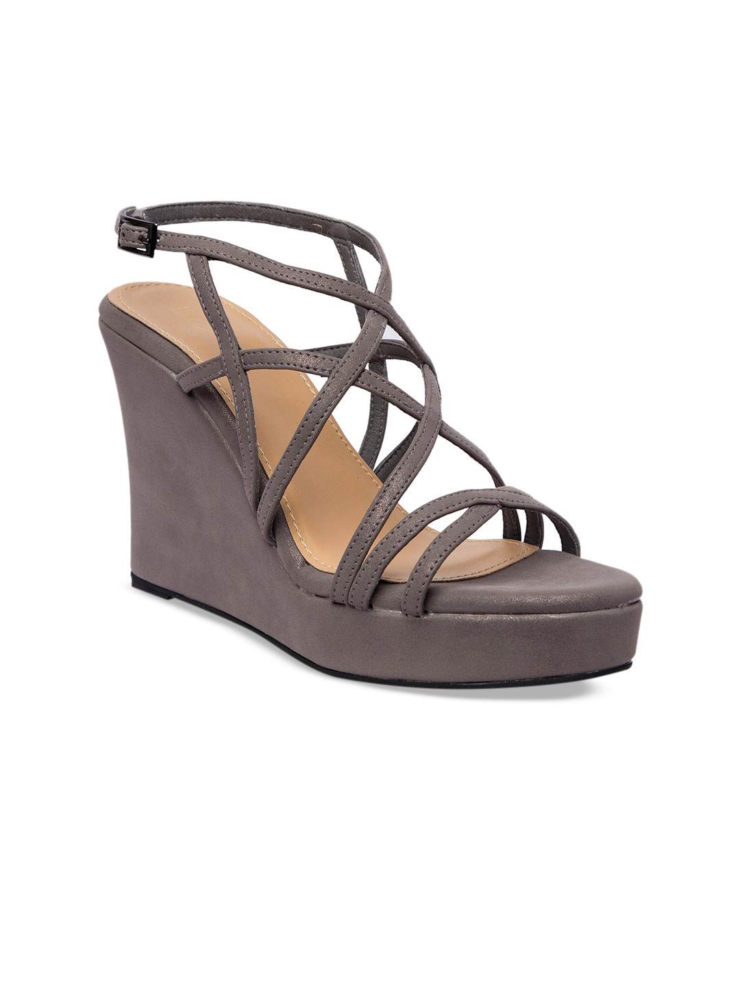 

Inc 5 Women Grey Solid Sandals