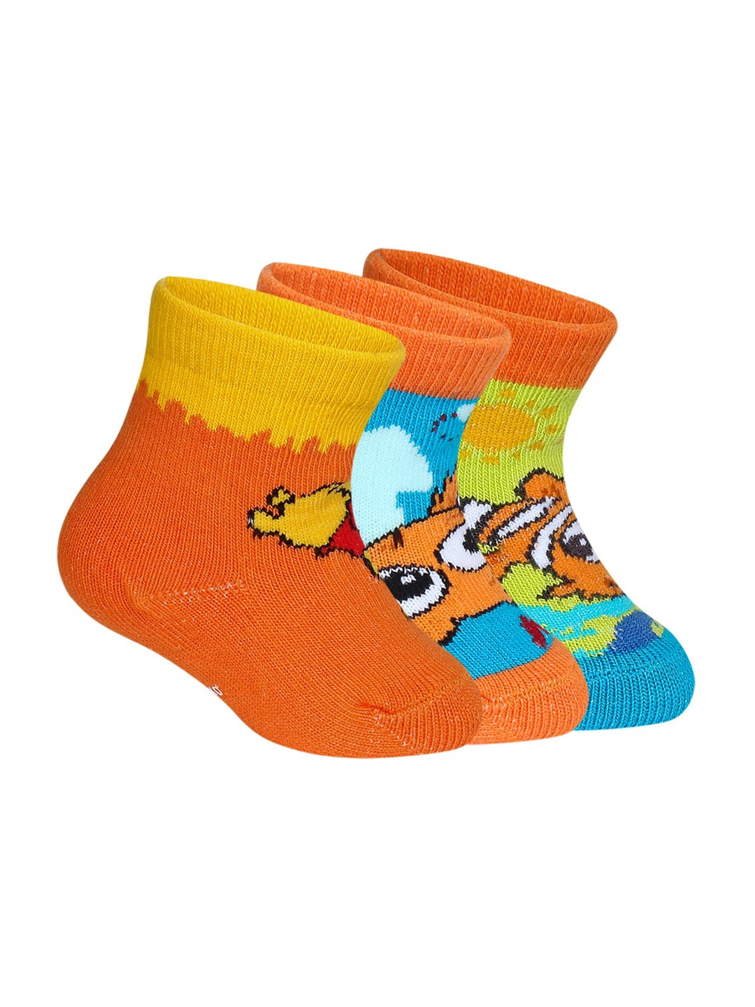 

Supersox Kids Pack of 3 Patterned Above-Ankle Socks, Blue