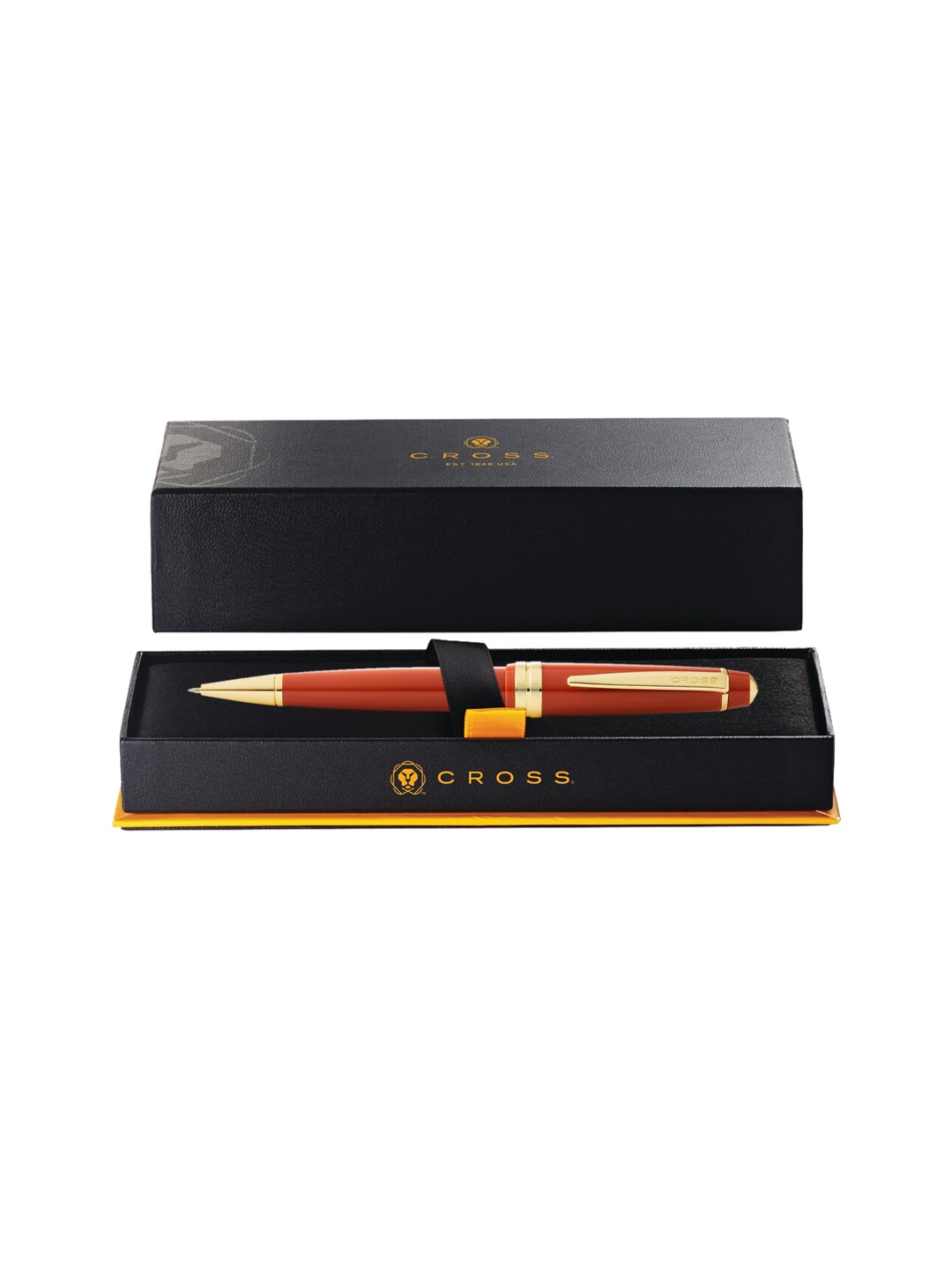 

Cross Polished Amber Resin Bailey Light Ballpoint Pen, Orange