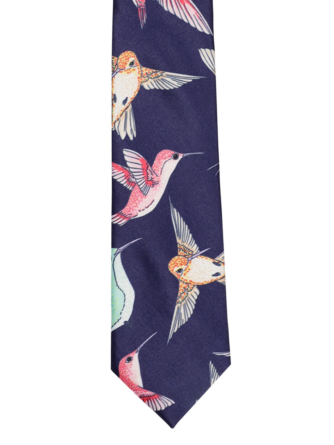 

Tossido Blue Printed Broad Tie