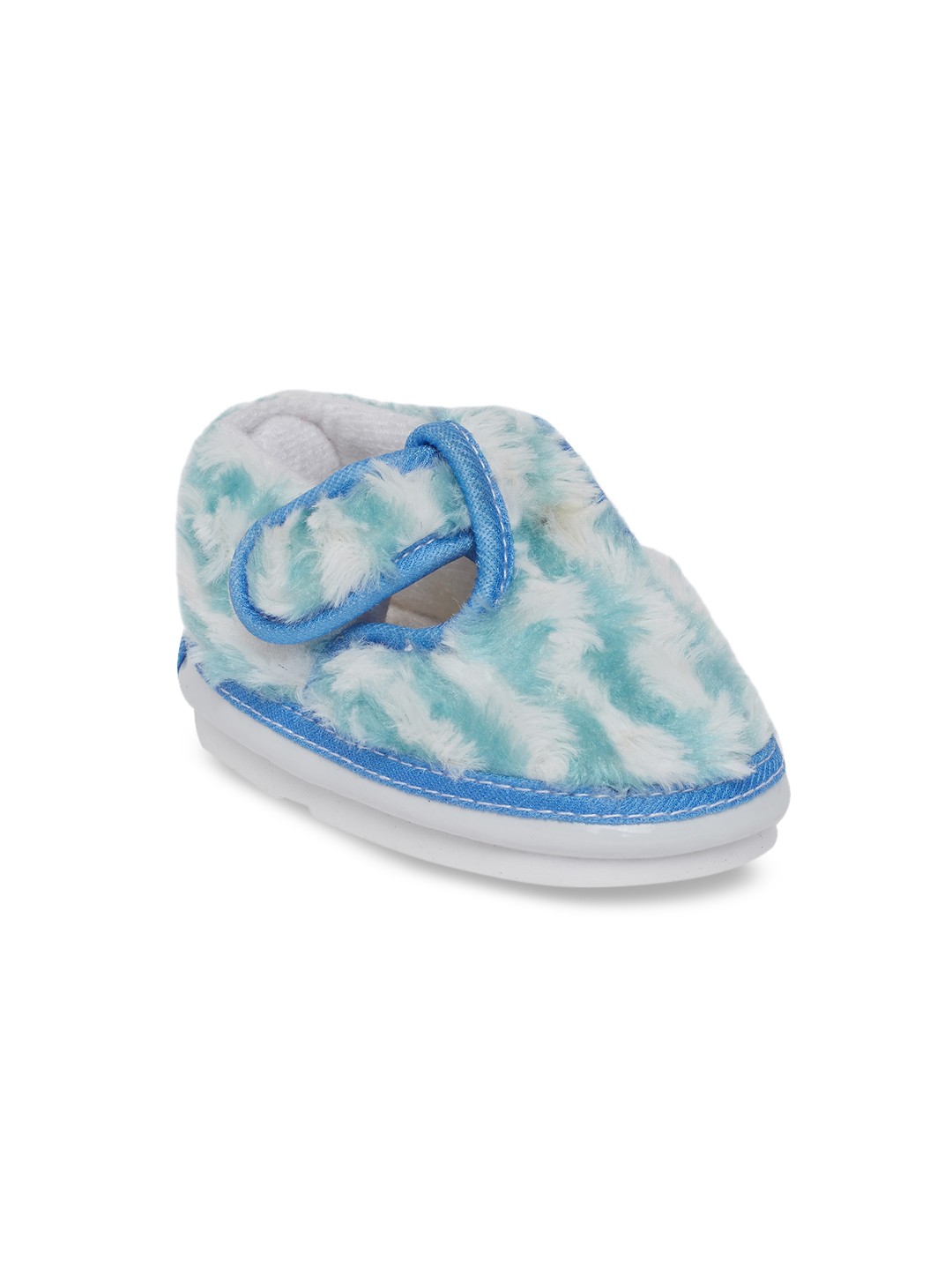 CHiU Unisex Kids Colourblocked Velvet Slip-On Sneakers Casual Shoes, Blue